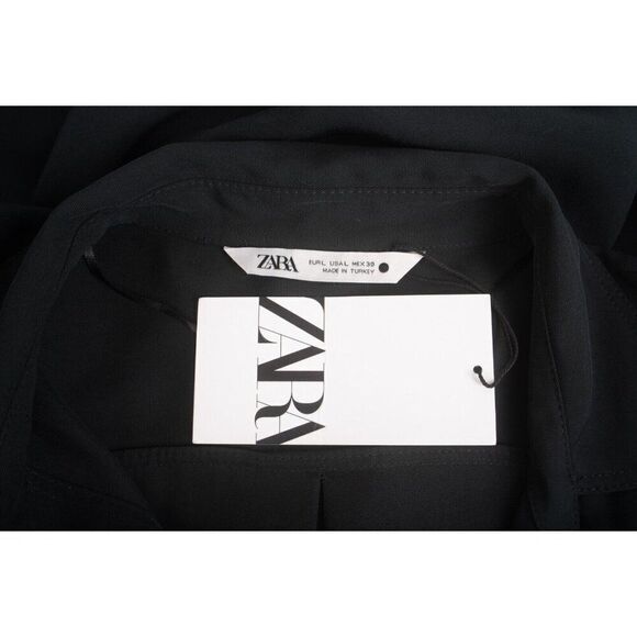 Zara Woman's Blouse Top Shirt Button front Size L Deep Green 9479/257 NWT - Picture 7 of 7